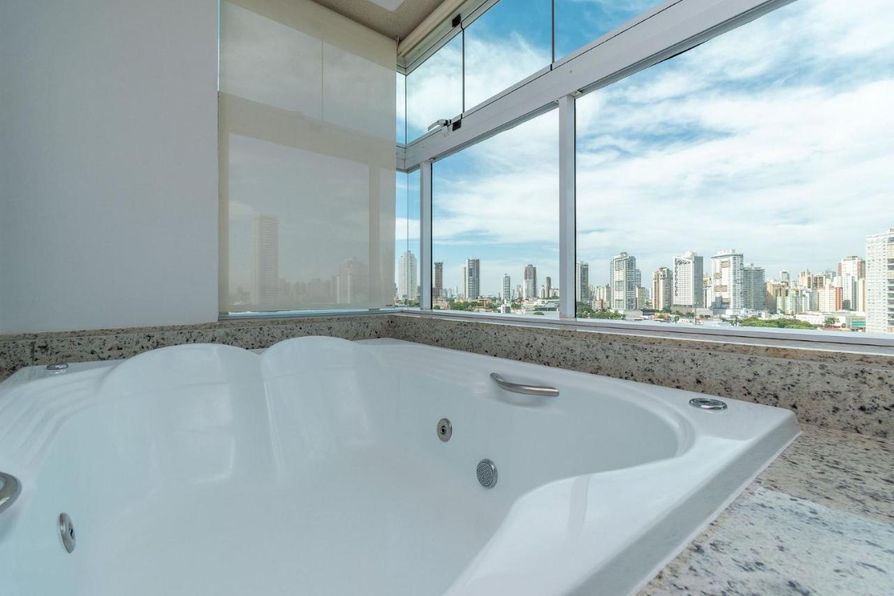 Apartamento De 1 Quarto Com Vista Para O Parque Vaca Brava E Com Jacuzzi No Setor Bueno - El1802 고이아니아 외부 사진