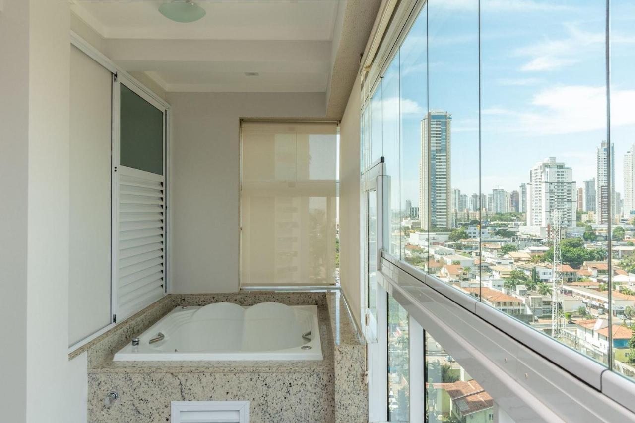 Apartamento De 1 Quarto Com Vista Para O Parque Vaca Brava E Com Jacuzzi No Setor Bueno - El1802 고이아니아 외부 사진