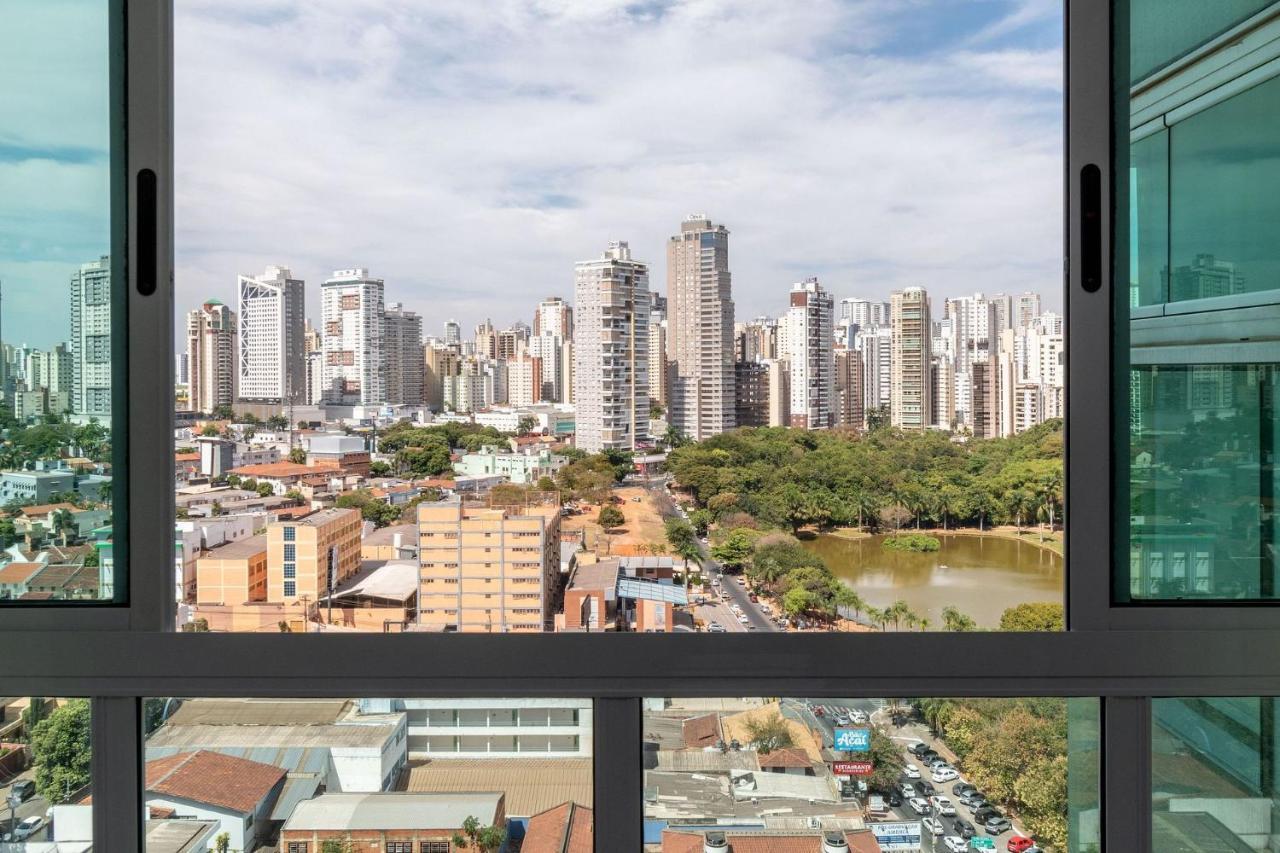 Apartamento De 1 Quarto Com Vista Para O Parque Vaca Brava E Com Jacuzzi No Setor Bueno - El1802 고이아니아 외부 사진